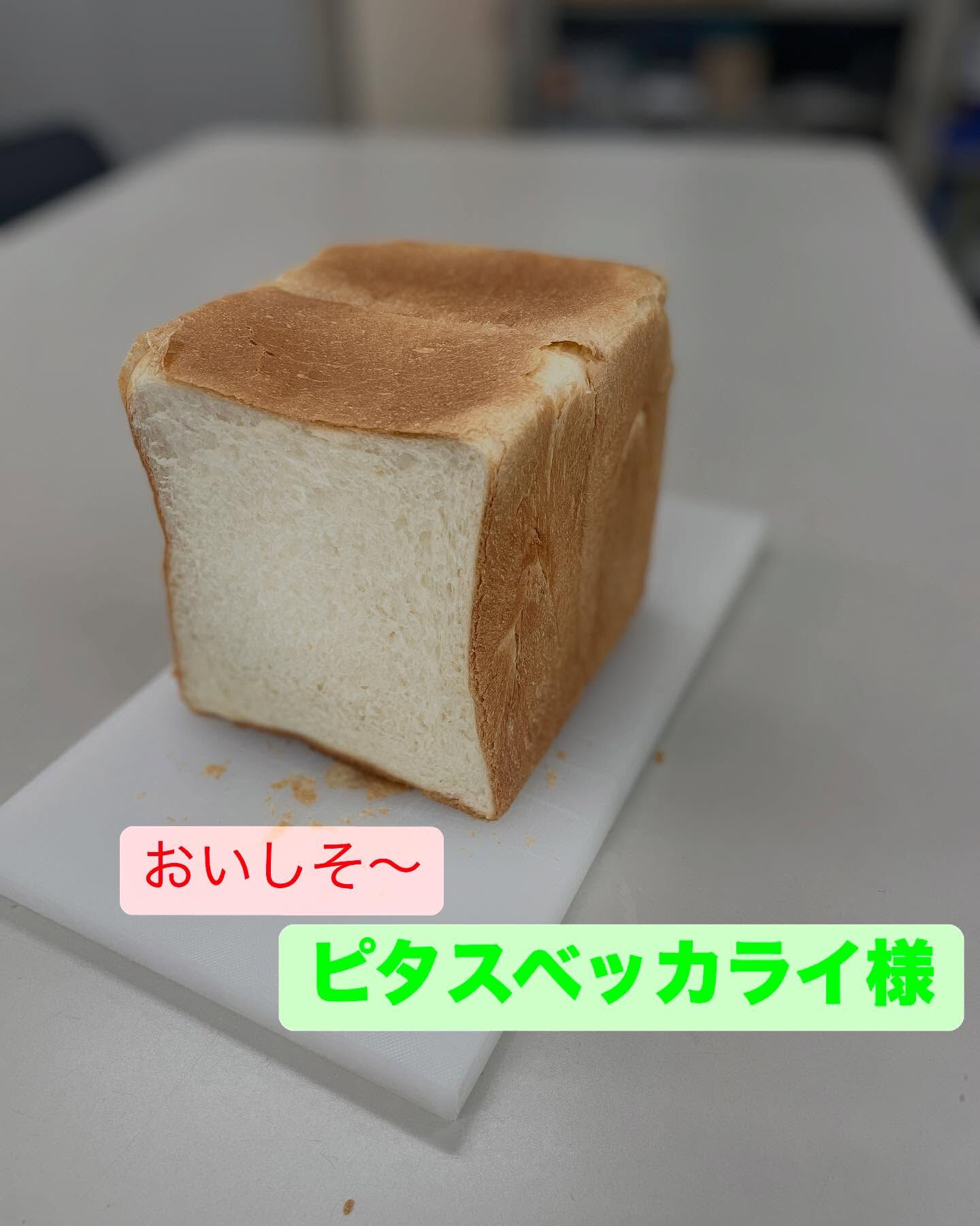 新しく弊社の粉で食パンを焼いてくださった